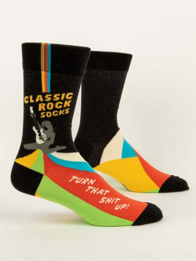 Blue Q | Men's Crew Socks | Classic Rock Socks Blue Q - Oscar & Libby's