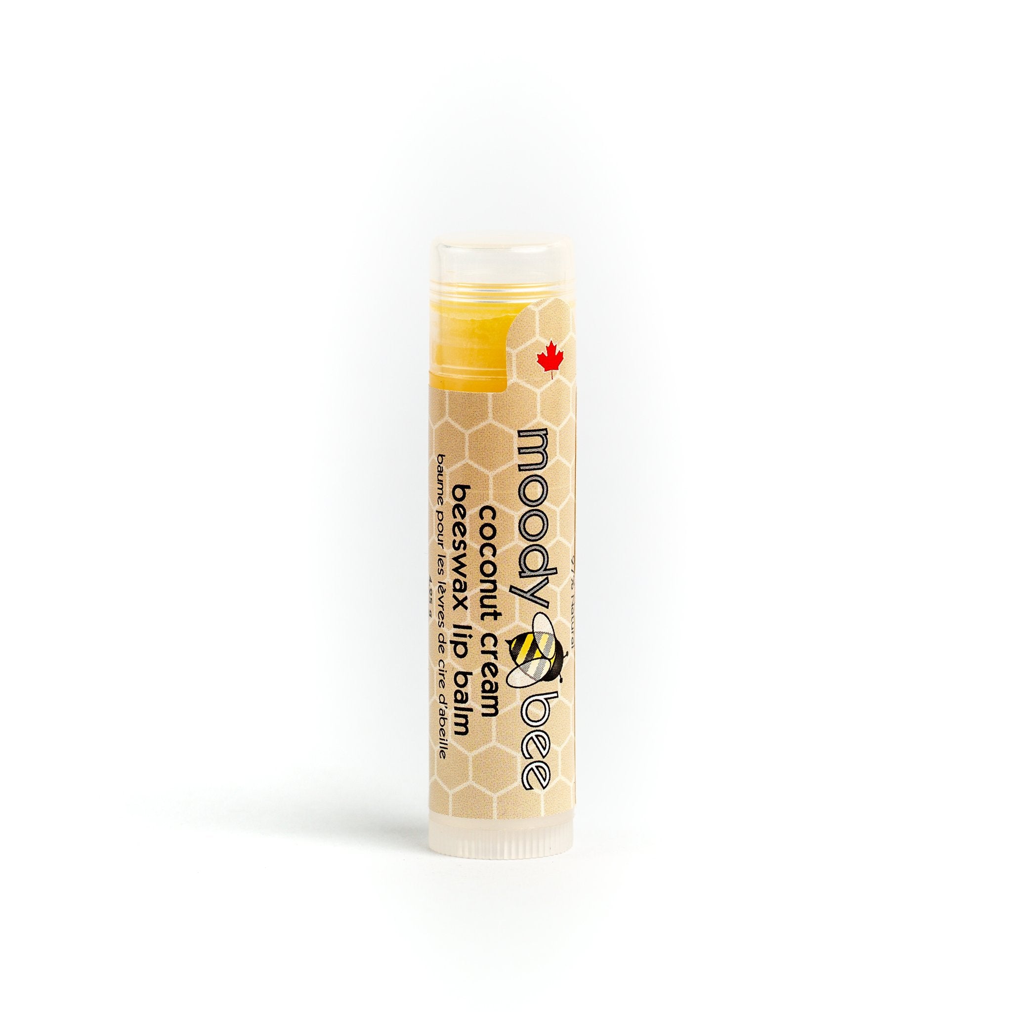 Coconut Cream Beeswax Lip Balm Moody Bee - Oscar & Libby's
