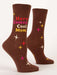 Blue Q | Women's Crew Socks | Here Comes Cool Mom - Oscar & Libby's