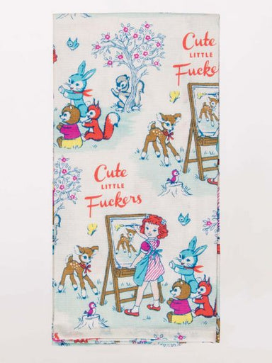 Cute Little Fuckers Dish Towel | Blue Q Blue Q - Oscar & Libby's