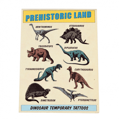 Temporary Tattoos | Prehistoric Land - Oscar & Libby's