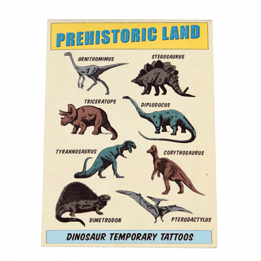 Temporary Tattoos | Prehistoric Land - Oscar & Libby's