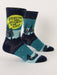 Blue Q | Men's Crew Socks | Dragons And Wizards And Shit Blue Q - Oscar & Libby's