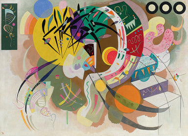 Copy of Eurographics | Dominant Curve by Wassily Kandinsky 1000 piece puzzle - Oscar & Libby's