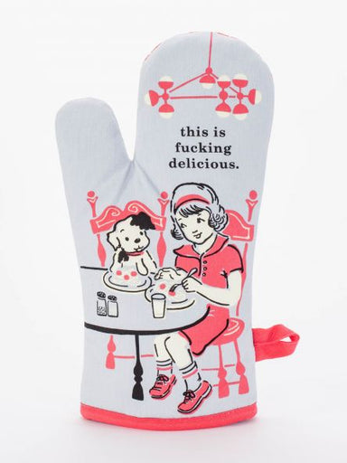 Blue Q Oven Mitt | this is fucking delicious Blue Q - Oscar & Libby's