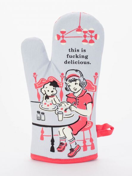 Blue Q Oven Mitt | this is fucking delicious Blue Q - Oscar & Libby's