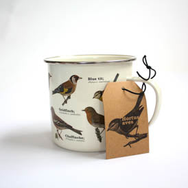 Enamel Mug | Garden Birds JabCo - Oscar & Libby's