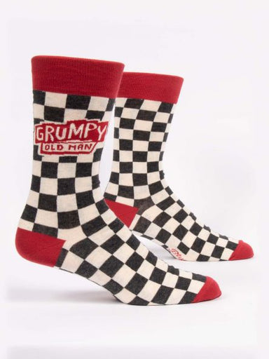 Blue Q | Men's Crew Socks | Grumpy Old Man Blue Q - Oscar & Libby's