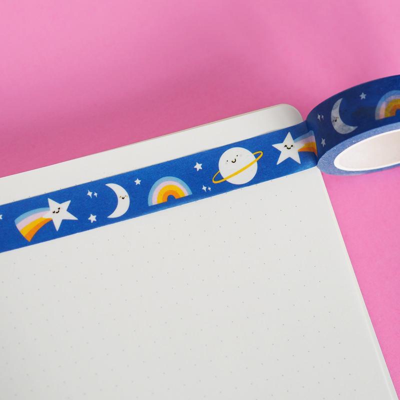 Happy Cosmos Washi Tape | Nutmeg & Arlo Nutmeg & Arlo - Oscar & Libby's