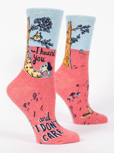 Blue Q | Women's Crew Socks | I Heard You Blue Q - Oscar & Libby's