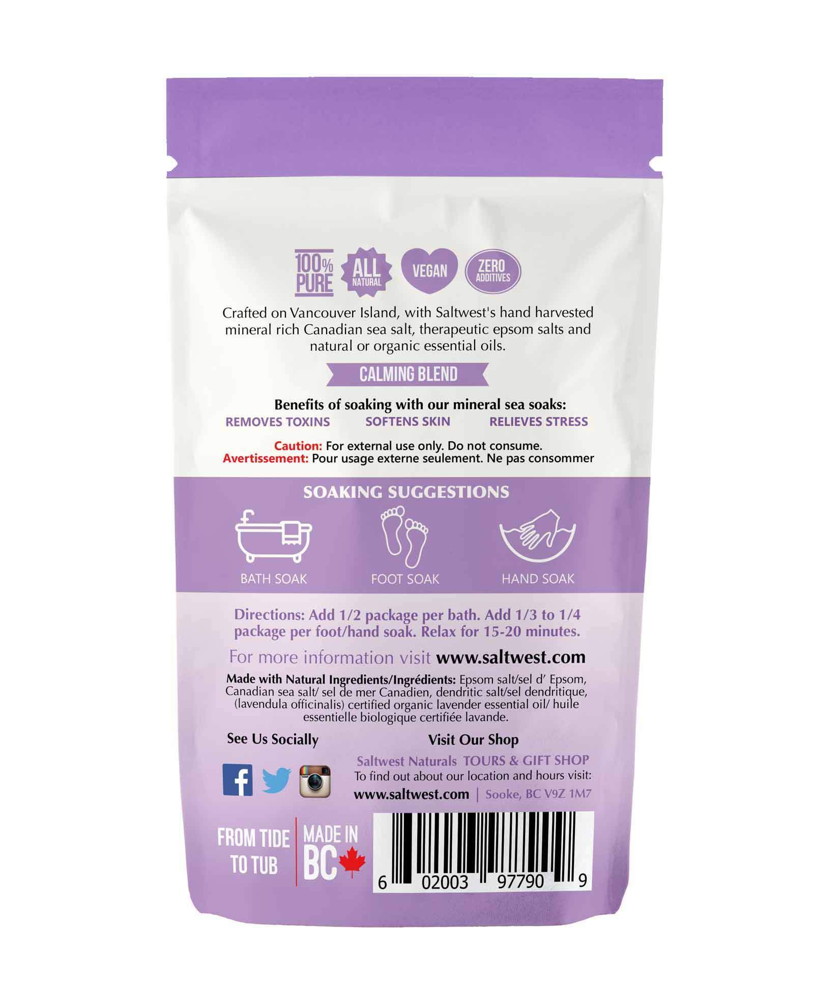Saltwest | Lazy Lavender Bath Soak Saltwest - Oscar & Libby's