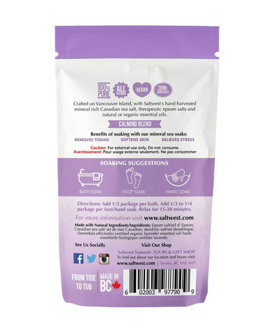 Saltwest | Lazy Lavender Bath Soak Saltwest - Oscar & Libby's