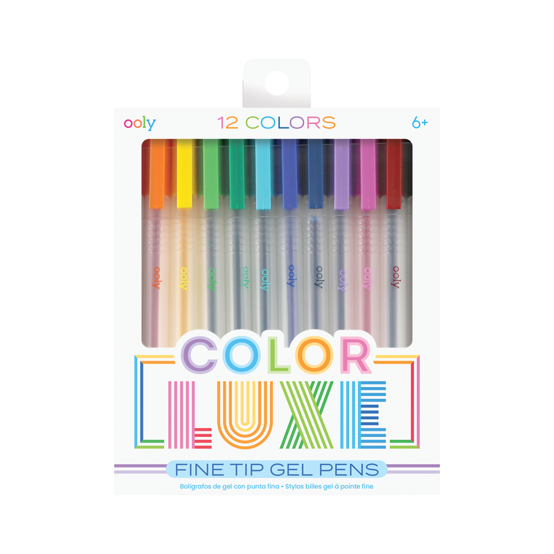 Color Luxe Fine Tip Gel Pens | Ooly - Oscar & Libby's