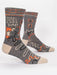 Blue Q | Men's Crew Socks | Here Comes Cool Dad Blue Q - Oscar & Libby's