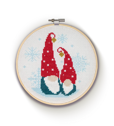 Nordic Gnomes Cross Stitch Kit - Oscar & Libby's