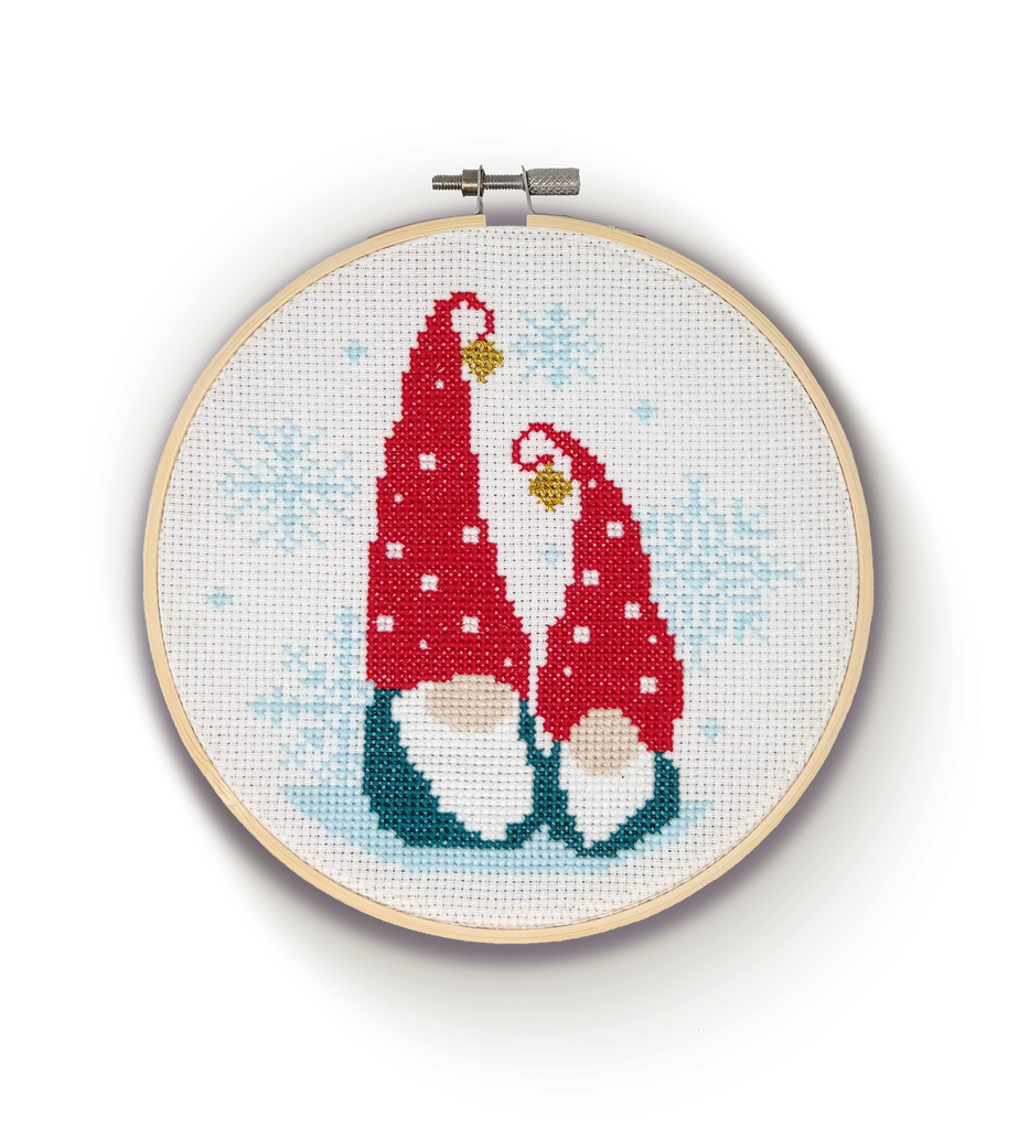 Nordic Gnomes Cross Stitch Kit - Oscar & Libby's