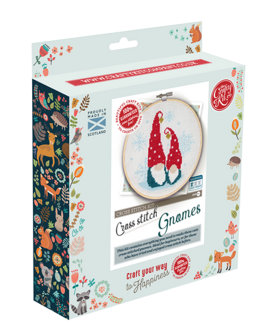 Nordic Gnomes Cross Stitch Kit - Oscar & Libby's