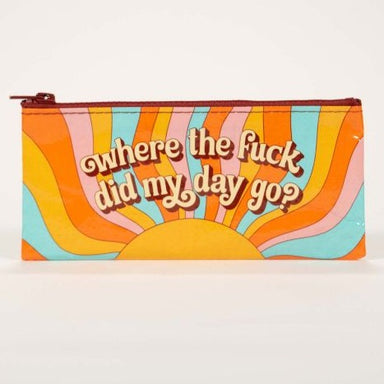 Blue Q | Pencil Case | where the fuck did my day go - Oscar & Libby's