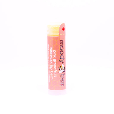 Pink Grapefruit Beeswax Lip Balm Moody Bee - Oscar & Libby's