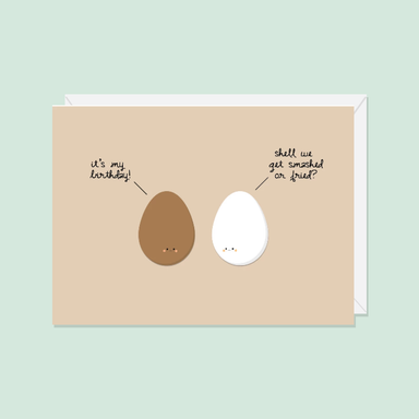 Smashed or Fried! Birthday Card | Halifax Paper Halifax Paper Hearts - Oscar & Libby's