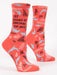 Blue Q | Women's Crew Socks | Try Sucking at Something Blue Q - Oscar & Libby's
