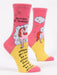 Blue Q | Women's Crew Socks | Always Be Yourself... Unicorn Blue Q - Oscar & Libby's