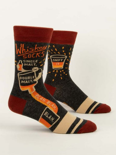 Blue Q | Men's Crew Socks | Whiskey Socks Blue Q - Oscar & Libby's