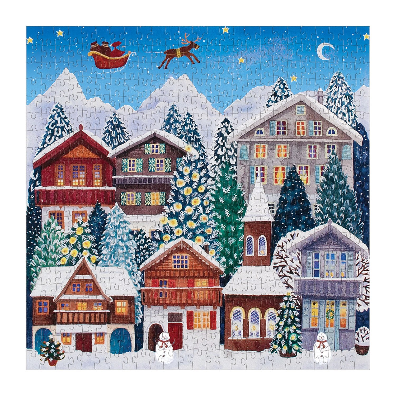Galison | Yuletide Village 500 piece puzzle Gallison - Oscar & Libby's